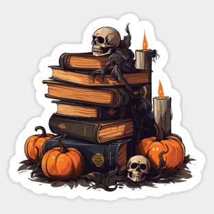 Halloween Gift For Book Lovers Sticker